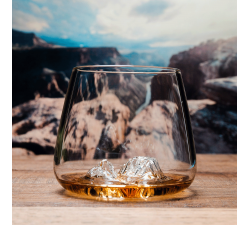 Zestaw 2 szklanek do whisky - Topographic - Canyon & Matterhorn