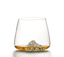 Zestaw 2 szklanek do whisky - Topographic - Mont Blanc & Everest
