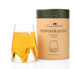 Szklanka Long Drink - Topographic - Grand Canyon