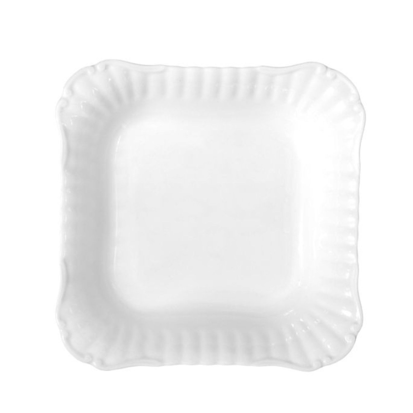 Salaterka kwadratowa 24 cm Iwona Biała Chodzież