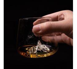 Zestaw 2 szklanek do whisky - Topographic - Zugspitze & Watz