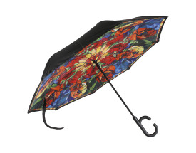 Parasol 108 cm Louis Tiffany - Oriental poppy - Goebel