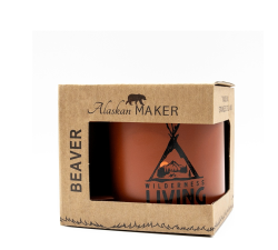 Kubek Beaver - turystyczny/dwuścienny - terakota - Alaskan Maker
