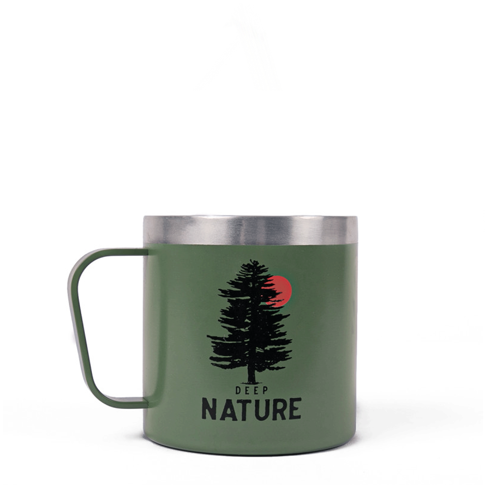 Kubek turystyczny / dwuścienny Beaver - ciemno zielony - Alaskan Maker