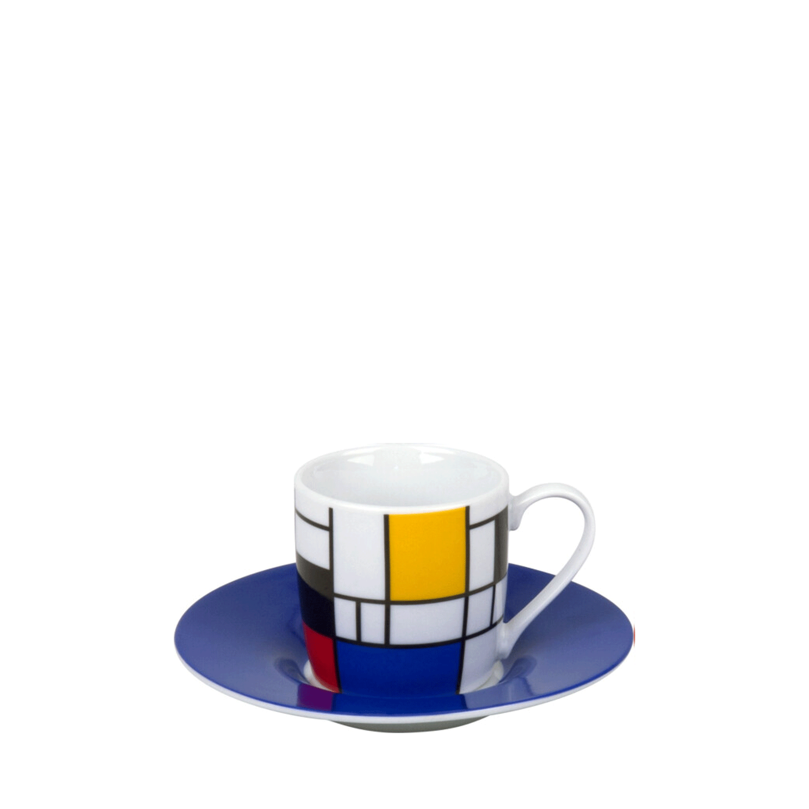 Filiżanka espresso - Hommage to Mondrian niebieski- Könitz