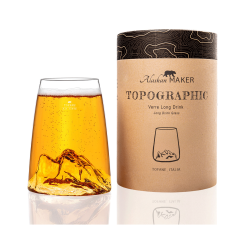 Szklanka Long Drink - Topographic - Tofane