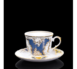 Filiżanka 250 ml Rococo Rocaille Indygo Ćmielów