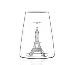 Szklanka - Verre Design - Wieża Eiffla