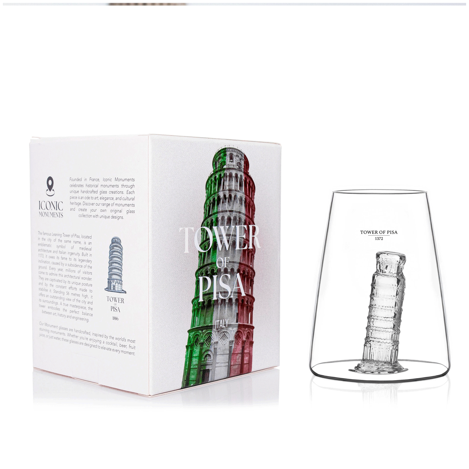 Szklanka - Verre Design - Krzywa Wieża w Pizie
