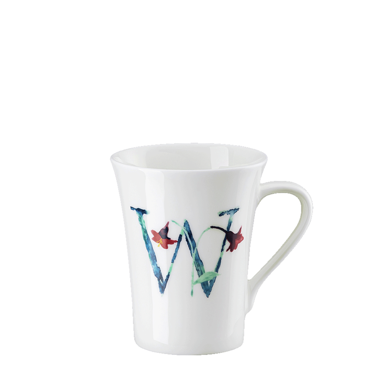 Kubek "W" - Flower Alphabet- Hutschenreuther