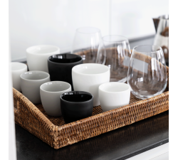 Filiżanka do kawy dwuścienna- Delicate Black- Rosenthal