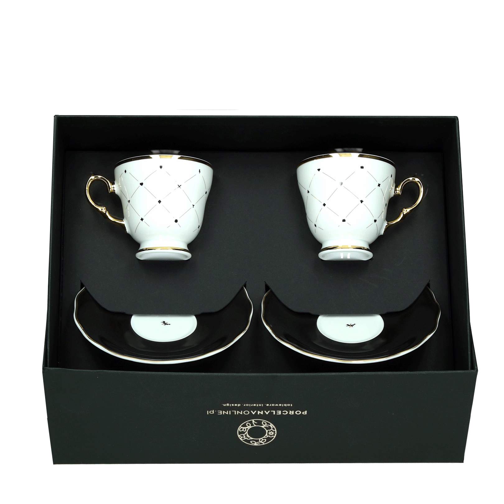 Zestaw filiżanek do kawy Alaska Circus Black Ćmielów