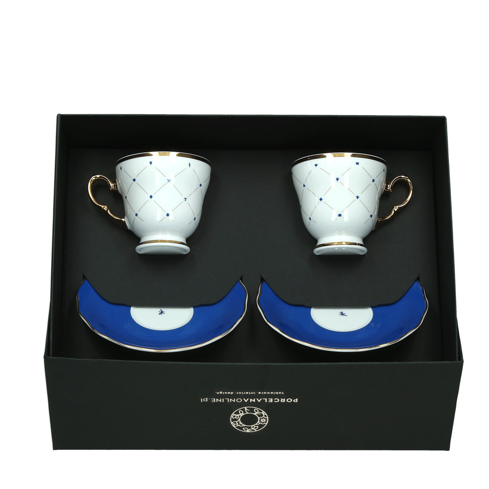 Zestaw filiżanek do kawy Alaska Circus Blue Ćmielów