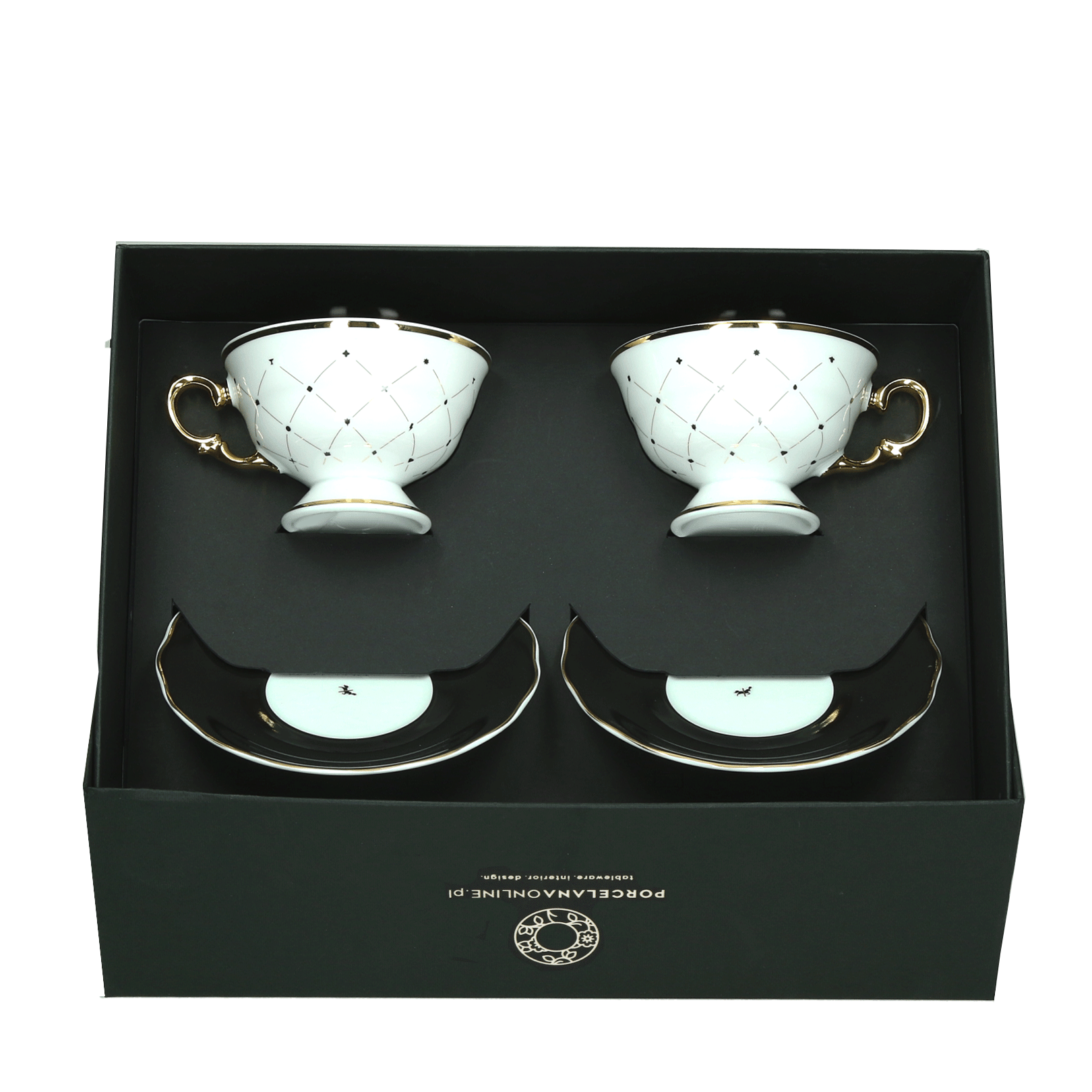 Zestaw filiżanek do herbaty Alaska Circus Black Ćmielów