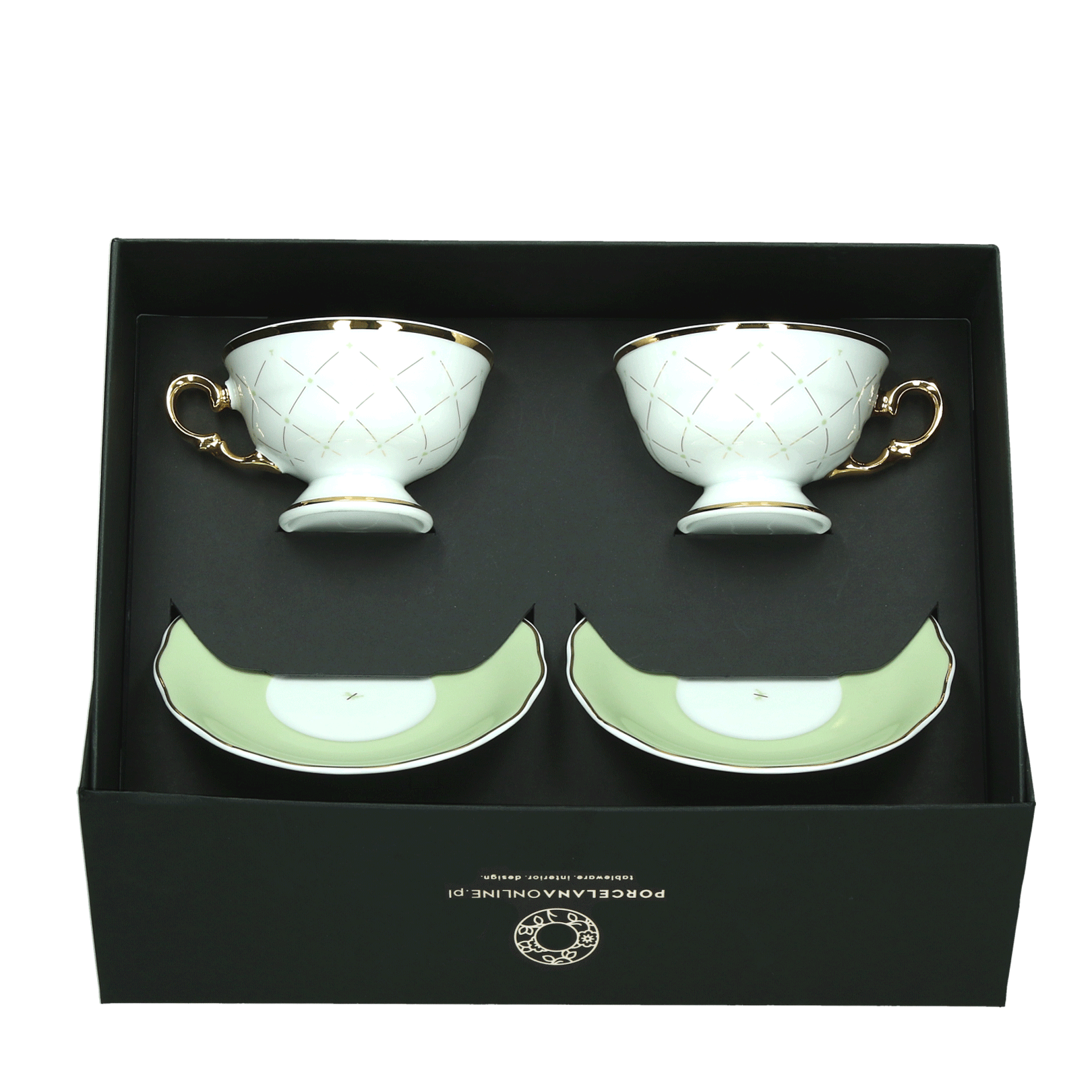 Zestaw filiżanek do herbaty Alaska Circus Green Ćmielów