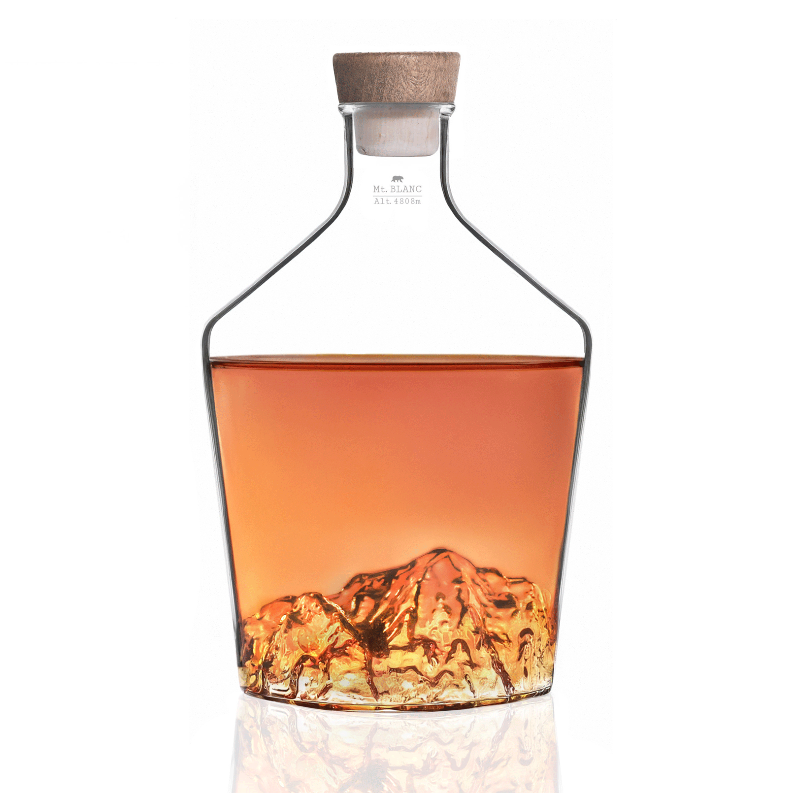 Karafka do whisky - Topographic - Mount Blanc Karafka do whisky - Topographic - Mount Blanc