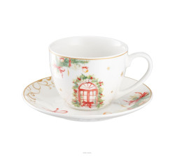 Zestaw 2 filiżanek świątecznych Christmas Tree Villa Italia