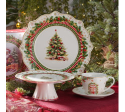 Zestaw 2 filiżanek świątecznych Christmas Tree Villa Italia