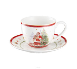 Zestaw 2 filiżanek świątecznych Santa Claus Villa Italia
