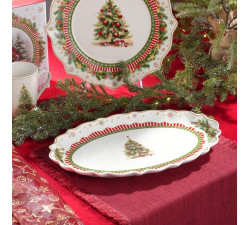 Półmisek świąteczny 35,5 cm Christmas Tree Villa Italia