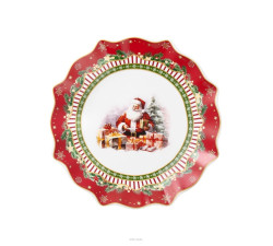 Zestaw talerzy świątecznych do ciasta 7 el. Christmas Tree Villa Italia