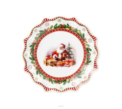 Zestaw talerzy świątecznych do ciasta 7 el. Christmas Tree Villa Italia