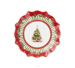 Zestaw talerzy świątecznych do ciasta 7 el. Christmas Tree Villa Italia