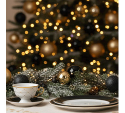 Talerz obiadowy płaski 26 cm Alaska Circus Black Ćmielów