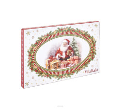 Półmisek świąteczny 35x22 cm Santa Claus Villa Italia