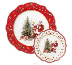 Zestaw-talerzy-świątecznych-do-ciasta-7-el.-Santa-Claus-Villa-Italia