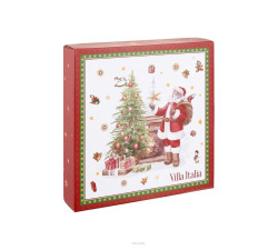 Zestaw talerzy świątecznych do ciasta 7 el. Santa Claus Villa Italia