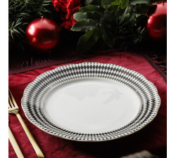 Talerz obiadowy płaski 26 cm Dama Kier Blue Ćmielów