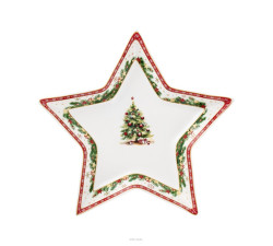 Półmisek-świąteczny-Gwiazda-25,5-cm-Christmas-Tree-Villa-Italia
