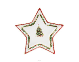Półmisek-świąteczny-Gwiazda-25,5-cm-Christmas-Tree-Villa-Italia