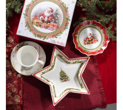 Półmisek świąteczny Gwiazda 25,5 cm Christmas Tree Villa Italia