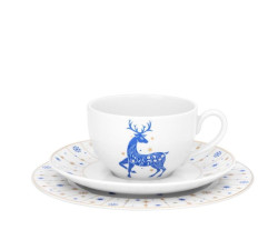 Zestaw-śniadaniowy-dla-1-os/3-elementy-Renifer-niebieski-Chodzież