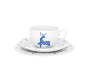 Zestaw-śniadaniowy-dla-1-os/3-elementy-Renifer-niebieski-Chodzież