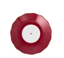 Filiżanka ze spodkiem do herbaty Alaska Circus Burgund Ćmielów