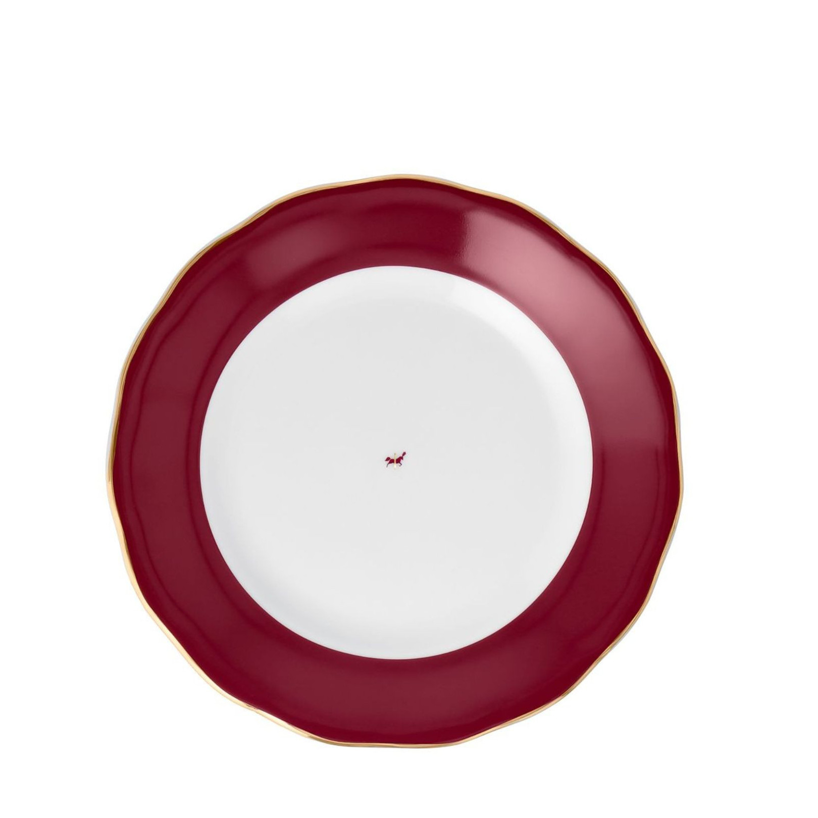 Talerz deserowy 19 cm Alaska Circus Burgund Ćmielów