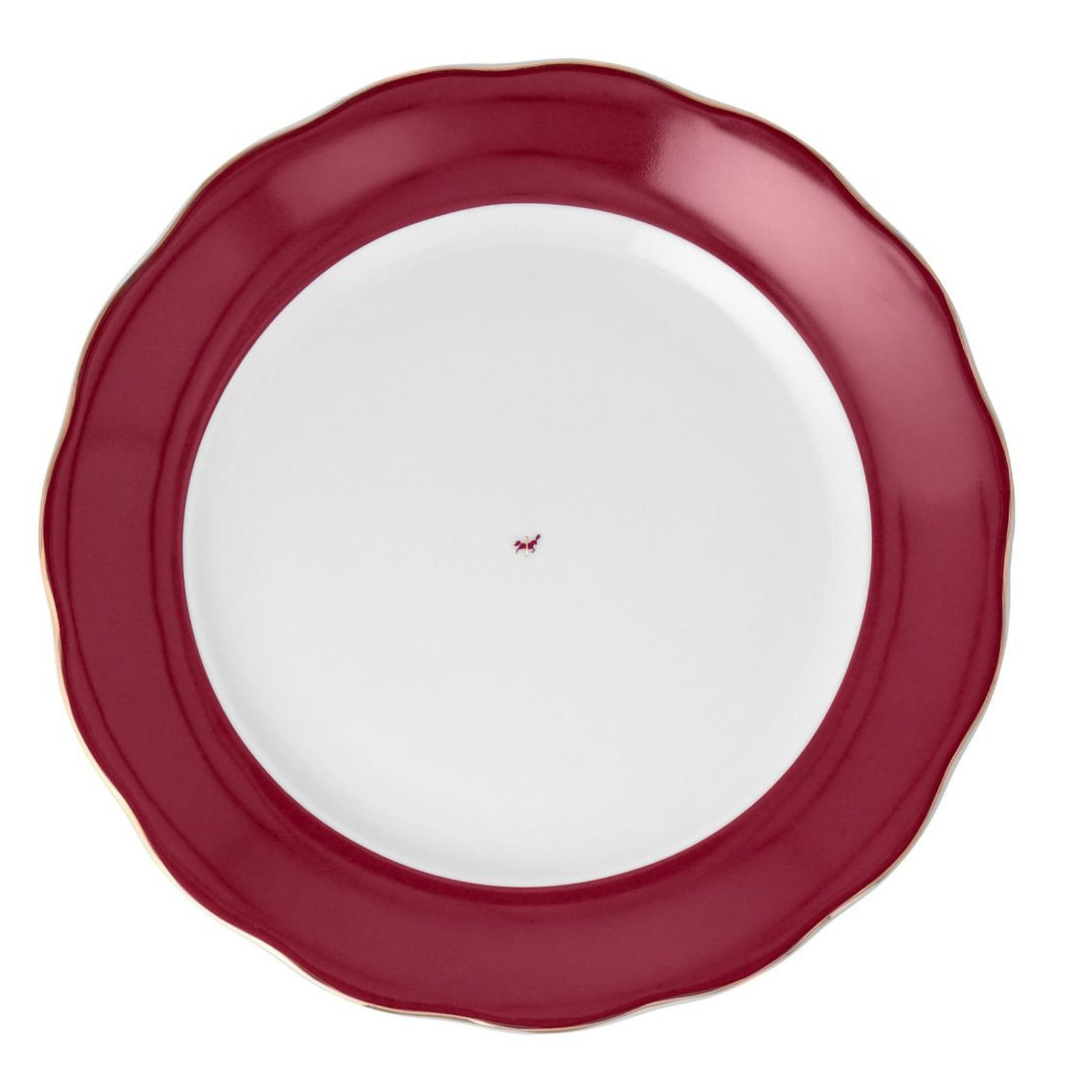 Talerz obiadowy płaski 26 cm Alaska Circus Burgund Ćmielów
