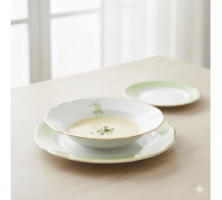 Talerz obiadowy płaski 26 cm Alaska Circus Green Ćmielów