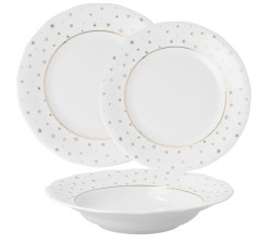 Talerz obiadowy płaski 26 cm Blask Świąt Blue Ćmielów