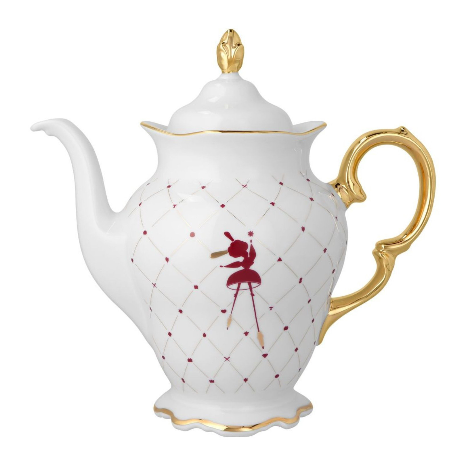 Dzbanek do kawy Alaska Circus Burgund Ćmielów