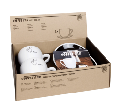 Zestaw 2 filiżanek uniwersalnych 330 ml - Picasso - Byk - Coffee Bar FIVE - Könitz