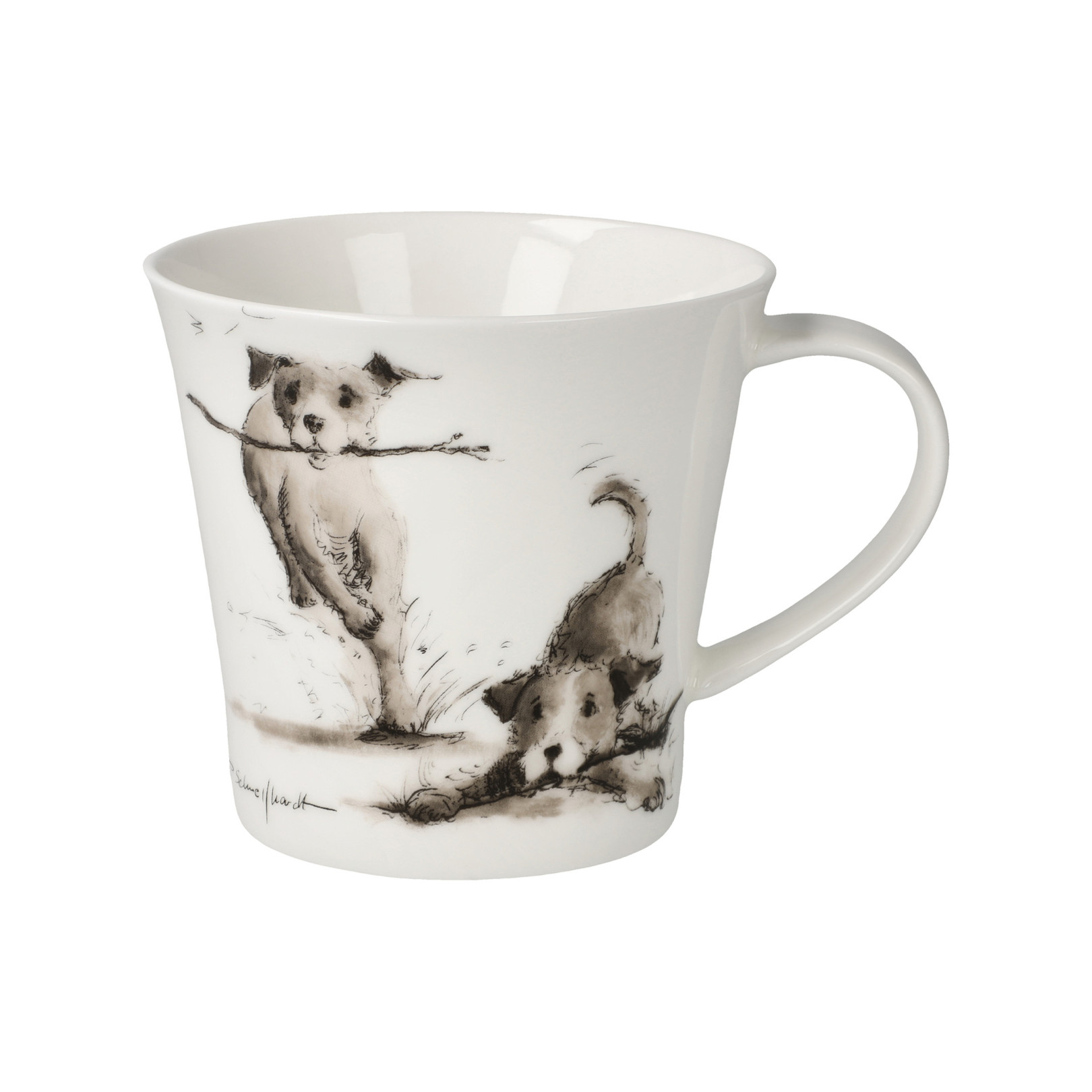 Kubek 9,5 cm P.Schnellhardt- Pieski- Playing buddy - Goebel