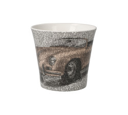 Kubek 9,5 cm Saxa-Porsche 356 Orange - Goebel