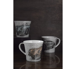 Kubek 9,5 cm Saxa-Porsche 356 Orange - Goebel