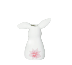 Zając biały z kwiatem wazon 11 cm Hutschenreuther