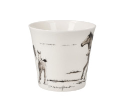 Kubek 9,5 cm P.Schnellhardt- Konie – Lets go, first trip - Goebel
