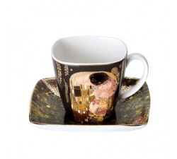Filiżanka espresso G. Klimt - Pocałunek - Goebel